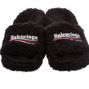 Balenciaga furry heels